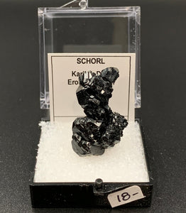 Schorl #7 Black Tourmaline Thumbnail Specimen (Karibib, Erongo, Namibia)