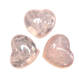 Rose Quartz (1) Small Polished Heart