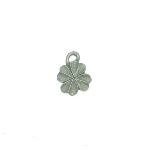 Shamrock Pocket Charm Lead-free Pewter Stone