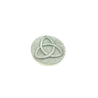 Triquetra Pocket Charm Lead-free Pewter Stone
