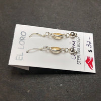 Citrine Golden Faceted Sterling Silver Dangle Earrings
