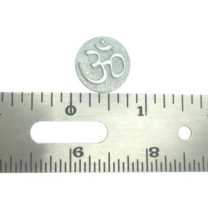 Om Pocket Charm Lead-free Pewter Stone