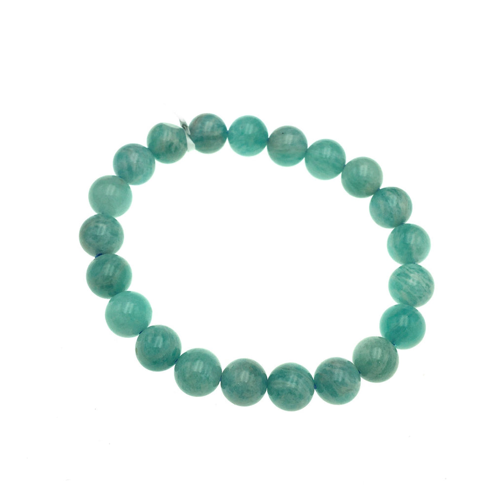 Amazonite Gemstone Bead Stretch Elastic Stone Bracelet