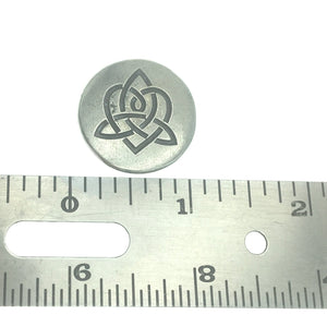 Brigid's Heart Pocket Charm Lead-free Pewter Stone