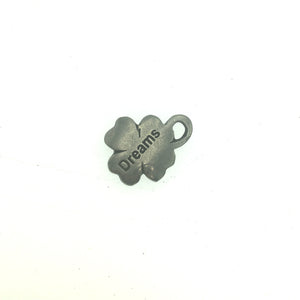 Shamrock Pocket Charm Lead-free Pewter Stone