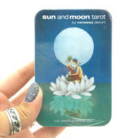 Sun and Moon Tarot Cards Small Deck in a Tin (Pocket Sized Travel Tarot Deck)
