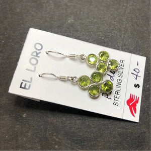 Peridot Sterling Silver Dangle Earrings