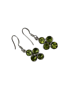 Peridot Sterling Silver Dangle Earrings