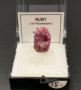 Ruby #5 Raw Thumbnail Specimen (Kangayam, India)