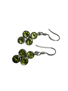 Peridot Sterling Silver Dangle Earrings