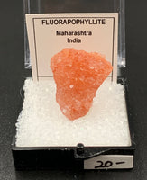 Fluorapophyllite #2 Pink Apophyllite Thumbnail Specimen (Maharashtra, India)
