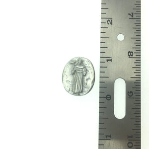 St. Francis Pocket Charm Lead-free Pewter Stone