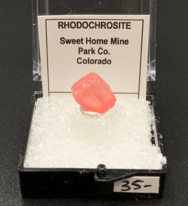 Rhodochrosite #1 Thumbnail Specimen (Sweet Home Mine, CO)