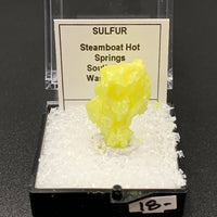 Sulfur #1 Thumbnail Specimen (Steamboat Hot Spgs, Nevada)