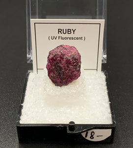 Ruby #3 Raw Thumbnail Specimen (Kangayam, India)
