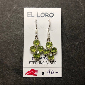 Peridot Sterling Silver Dangle Earrings