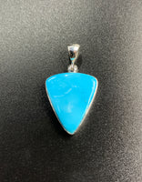 Kingman Turquoise #15 Natural Sterling Silver Pendant
